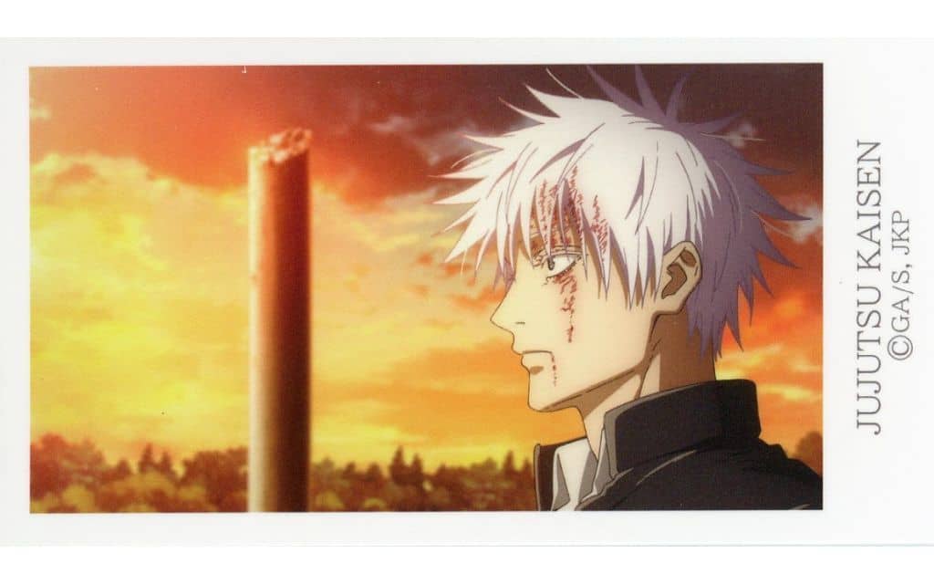 五条悟(左向き) 「呪術廻戦 懐玉・玉折 トレーディングミニカード -第28話-」 五条悟(左向き) 「呪術廻戦 懐玉・玉折 トレーディングミニカード -第28話-」