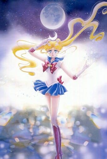 駿河屋 中古 セーラームーン 全身 背景月 ポストカード 美少女戦士セーラームーン展 ポストカード