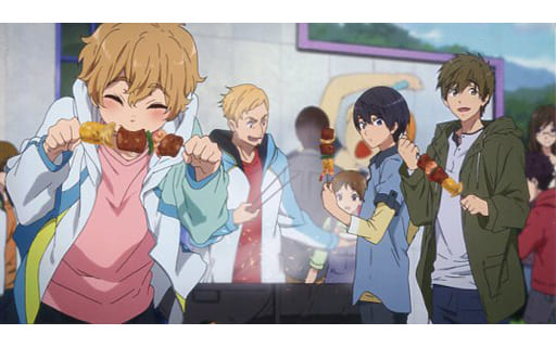 遙&真琴&渚(BBQ) スペシャルイラストメッセージポストカード 「映画 ハイ☆スピード!-Free! Starting Days-」 6週目入場者特典 遙&真琴&渚(BBQ) スペシャルイラストメッセージポストカード 「映画 ハイ☆スピード!-Free! Starting Days-」 6週目入場者特典