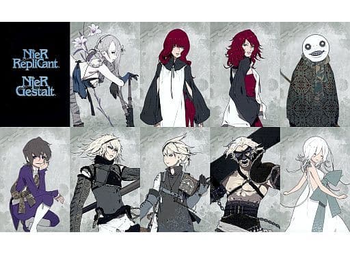 キービジュアル ポストカードセット(10枚組) 「NieR RepliCant/Gestalt(ニーア レプリカント/ゲシュタルト)」 NieR×SQUARE ENIX CAFEグッズ キービジュアル ポストカードセット(10枚組) 「NieR RepliCant/Gestalt(ニーア レプリカント/ゲシュタルト)」 NieR×SQUARE ENIX CAFEグッズ
