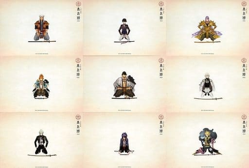 駿河屋 -<中古>集合 跪坐ポストカード9枚セット6 「刀剣乱舞-本丸博