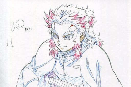 駿河屋 -<中古>煉獄杏寿郎(座り) 展示原画ポストカード 「鬼滅の刃