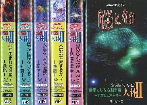 NHKスペシャル 脳と心 人体Ⅱ vol.1〜6 VHS