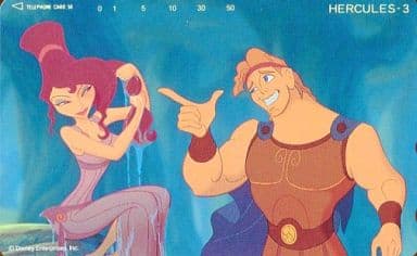 駿河屋 中古 単品 メガラ ヘラクレス ディズニー Hercules テレホンカード