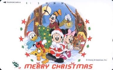 駿河屋 買取 ミッキーマウス ミニーマウス グーフィー 他 Merry Christmas ディズニークリスマスシリーズvol 7 No 19 イヴの行進 テレホンカード