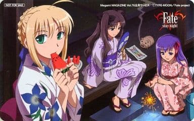 駿河屋 買取 セイバー 遠坂凛 間桐桜 Fate Stay Night メガミマガジンvol 76 全プレ テレホンカード