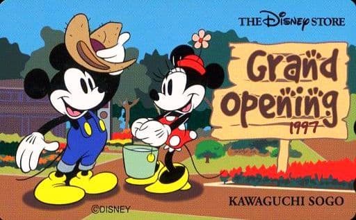 駿河屋 中古 ミッキーマウス ミニーマウス Grand Opening 1997 Kawaguchi Sogo ディズニーストア テレホンカード
