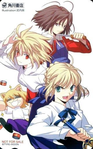 駿河屋 中古 両儀式 アルクェイド ブリュンスタッド セイバー 計4名 空の境界 月姫 Fate Stay Night 武内崇 テレホンカード