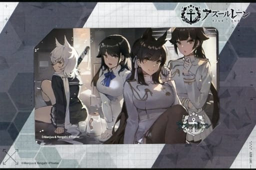 駿河屋 中古 摩耶 鳥海 愛宕 計4名 アズールレーン 台紙付き アズールレーン 2nd Anniversary Fes テレホンカード