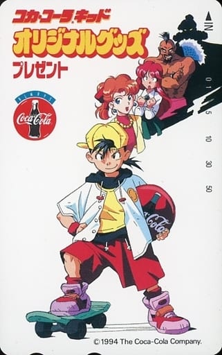 駿河屋 中古 計5名 コカコーラキッド Coca Cola Kid オリジナルグッズプレゼント テレホンカード