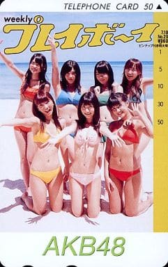 即決 プレイボーイ 抽プレ品 テレカ 柏木由紀 AKB48 -