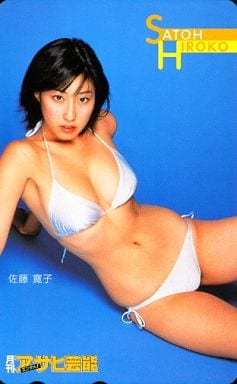 駿河屋 -<中古>「佐藤寛子」 月刊アサヒ芸能エンタメ!(テレホンカード)