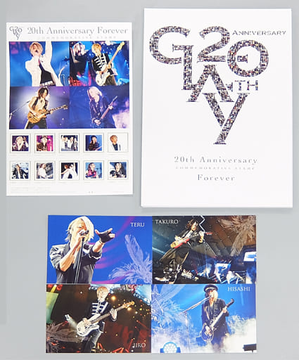 駿河屋 中古 Teru Jiro Takuro 計4名 52円切手10枚組 Glay th Anniversary Forever フォルダー ケース ポストカード付き デビュー周年記念 金券