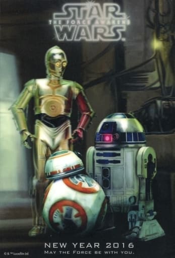 駿河屋 -<中古>C-3PO/BB-8/R2-D2「年賀状52円 スター・ウォーズ