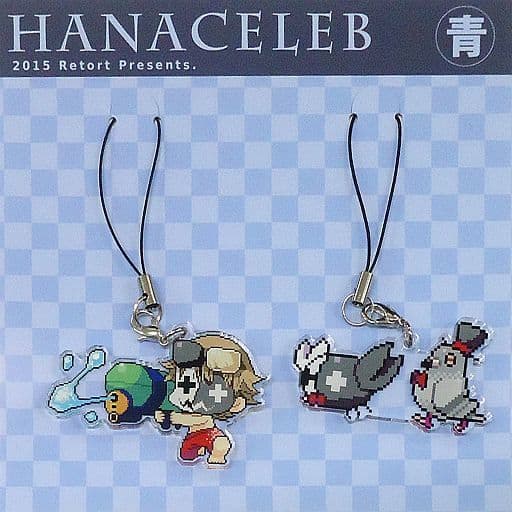 駿河屋 -<中古>【オリジナル】アクリルキーストラップ2個セット 青