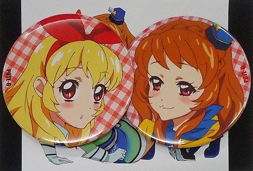 駿河屋 -<中古>【アイカツ!】缶バッジ2種セット 星宮いちご&大空