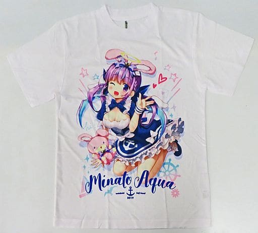 駿河屋 -<中古>【バーチャルYouTuber】Tシャツ Lサイズ 湊あくあ(笹井 ...