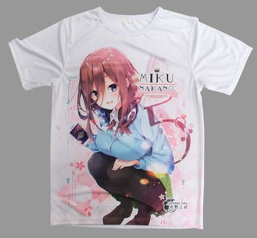 駿河屋 中古 五等分の花嫁 Tシャツ Lサイズ 中野三玖 Mocha C96 風林火山 Tシャツ