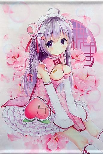 駿河屋 -<中古>【オリジナル】B2Wスエードタペストリー もももちゃん