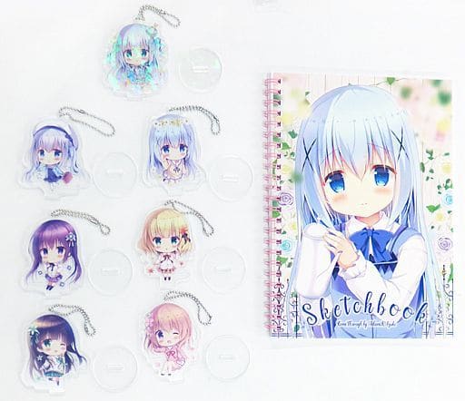 駿河屋 中古 ご注文はうさぎですか アクリルキーホルダー7種 スケッチブックセット あづみ一樹 C96 Comethrough その他