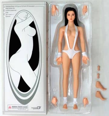 駿河屋 中古 シームレス女性素体 タンスキン 黒髪ロング Ver 4 0 Middle Breast 1 6 可動式フィギュア ドール