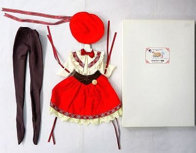 駿河屋 -<中古>60cm用 ぱろぱろタイプ制服(レッド×クリーム) ミニ