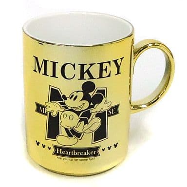 駿河屋 -<中古>ミッキー(ゴールド) 陶器製シャイニングマグカップ