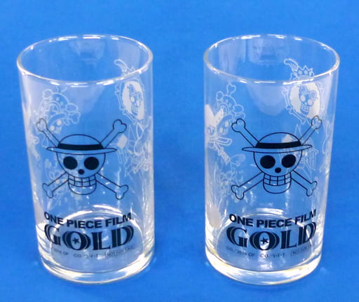 駿河屋 中古 ラウンド2 ワンピースオリジナルグラスペア ワンピース Film Gold Gold Adventure ルーレット チャレンジキャンペーン当選品 グラス