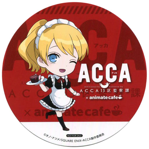 駿河屋 中古 ロッタ オータス コースター Acca13区監察課 Animatecafe ドリンクメニュー注文特典 コースター