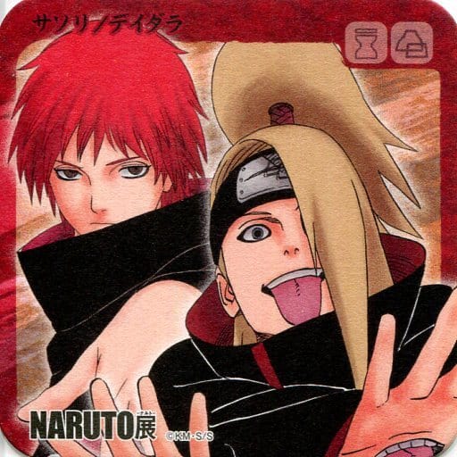 駿河屋 中古 サソリ デイダラ Naruto ナルト アートコースター Naruto ナルト 展グッズ コースター