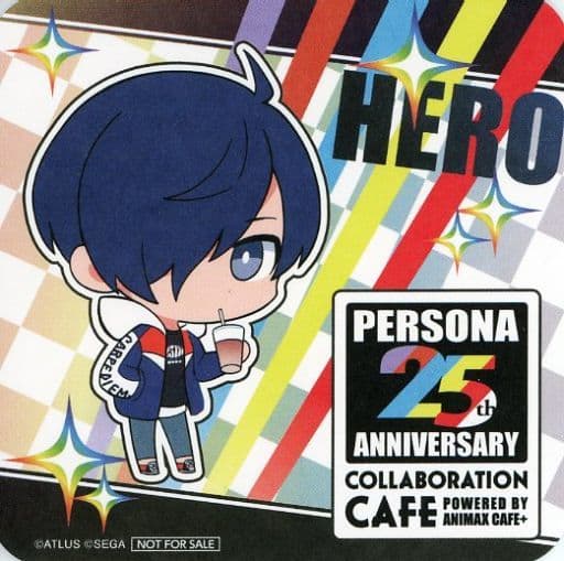 主人公(ペルソナ3 男) コースター 「ペルソナ 25周年 コラボレーションカフェ powered by Animax Cafe+」 ドリンク注文特典 主人公(ペルソナ3 男) コースター 「ペルソナ 25周年 コラボレーションカフェ powered by Animax Cafe+」 ドリンク注文特典