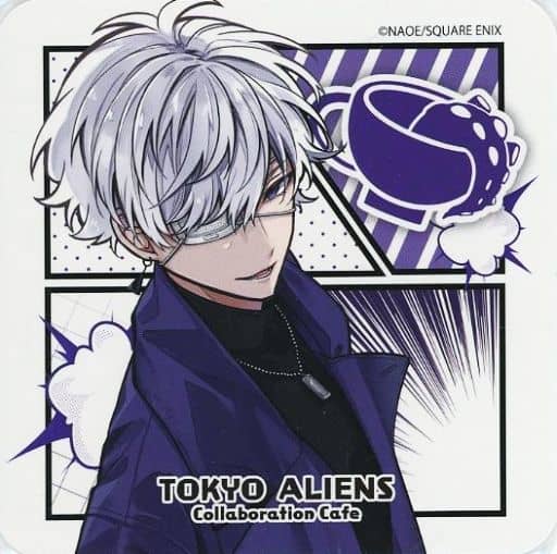 雨宮零士(右向き) コースター 「東京エイリアンズ Collaboration Cafe in motto cafe」 メニュー注文特典前半 雨宮零士(右向き) コースター 「東京エイリアンズ Collaboration Cafe in motto cafe」 メニュー注文特典前半