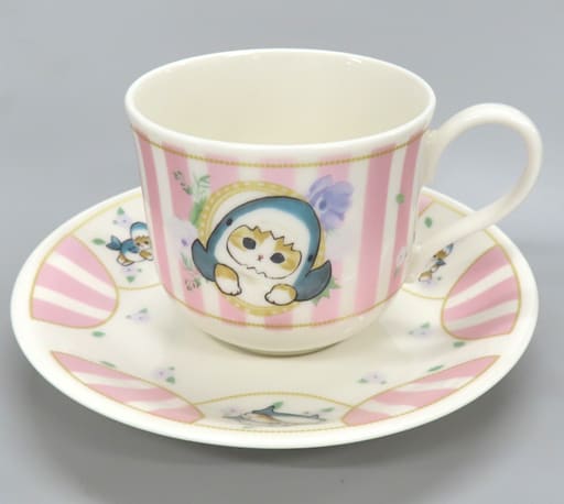 驚きの安さ 一番くじ 2脚 サメにゃん柄 ティーカップ&ソーサー 驚きの安さ 一番くじ 2脚 サメにゃん柄 ティーカップ&ソーサー