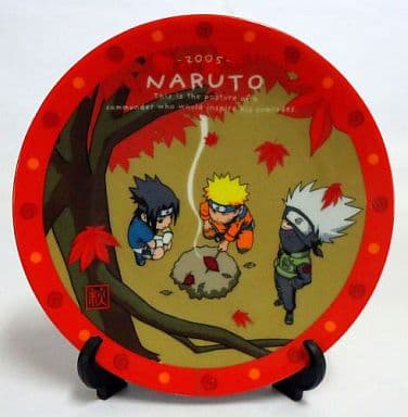 駿河屋 中古 ナルト サスケ カカシ シーズンプレート05秋 Naruto ナルト 皿 茶碗