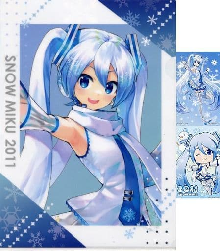雪ミク/2011 A4クリアファイル&ステッカーセット 「一番くじ 雪ミク 雪ミク/2011 A4クリアファイル&ステッカーセット 「一番くじ 雪ミク