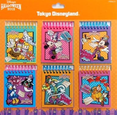駿河屋 買取 ディズニーハロウィーン12 リングメモセット 6個セット 東京ディズニーリゾート限定 ノート メモ帳