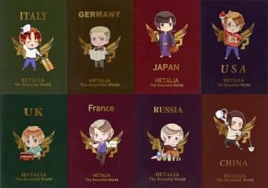 駿河屋 -<中古>全8種セット メモ帳 「ヘタリア The Beautiful Worldくじ