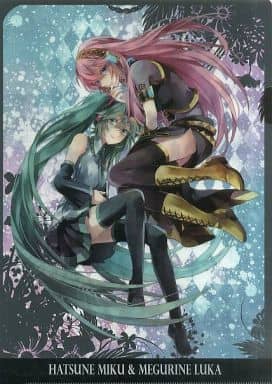 駿河屋 買取 初音ミク 巡音ルカ イラスト かる クリアファイル Vocaloid クリアファイル