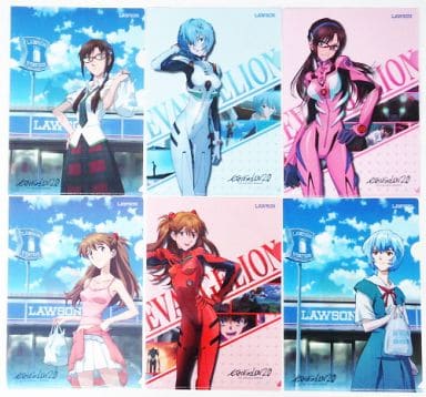駿河屋 -<中古>全6種セット A4クリアファイル 「ヱヴァンゲリヲン新