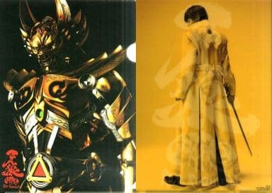 駿河屋 中古 黄金騎士 バストアップ 冴島鋼牙 後ろ姿 クリアファイル Ver 3 牙狼 Garo Red Requiem クリアファイル