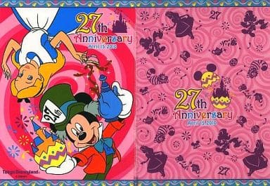 駿河屋 中古 アリス ミッキー クリアファイル ディズニー 東京ディズニーランド27周年記念グッズ クリアファイル