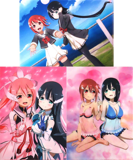 駿河屋 -<中古>結城友奈&東郷美森 A4クリアファイルセット(3枚組