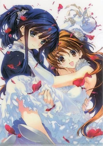 小木曽雪菜&冬馬かずさ A4クリアファイル 「WHITE ALBUM2 MEMORIAL おつかれさま本」 C86会場購入特典 小木曽雪菜&冬馬かずさ A4クリアファイル 「WHITE ALBUM2 MEMORIAL おつかれさま本」 C86会場購入特典