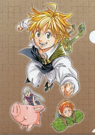 駿河屋 中古 集合 クリアファイル コミックス 七つの大罪 15巻 アニメイト購入特典 クリアファイル