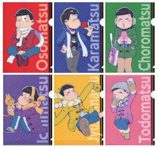駿河屋 中古 全6種セット A5クリアファイル おそ松さん セブンイレブン限定 クリアファイルプレゼントキャンペーン品 クリアファイル
