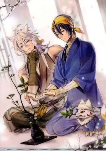 刀剣乱舞 灯結び展 複製原画 三日月宗近 小狐丸 - キャラクターグッズ 刀剣乱舞 灯結び展 複製原画 三日月宗近 小狐丸 - キャラクターグッズ