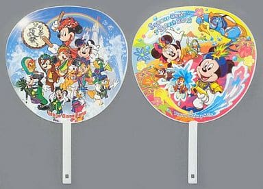 駿河屋 中古 集合 うちわ ディズニー夏祭り サマーオアシス スプラッシュ12 東京ディズニーリゾート限定 うちわ