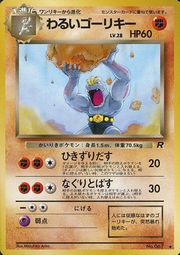 駿河屋 -<中古>No.067[◇]：わるいゴーリキー LV.28（ポケモンカード ...