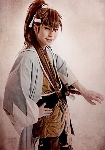 駿河屋 中古 木津つばさ 藤堂平助 膝上 羽織 右向き 背景ピンク キャラクターショット ミュージカル 薄桜鬼 原田左之助篇 個人セットブロマイド 2 5次元ミュージカル