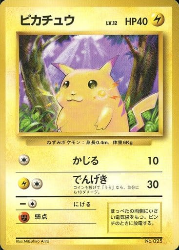 駿河屋 -<中古>No.025：【ランクS】ピカチュウ LV.12（ポケモンカード